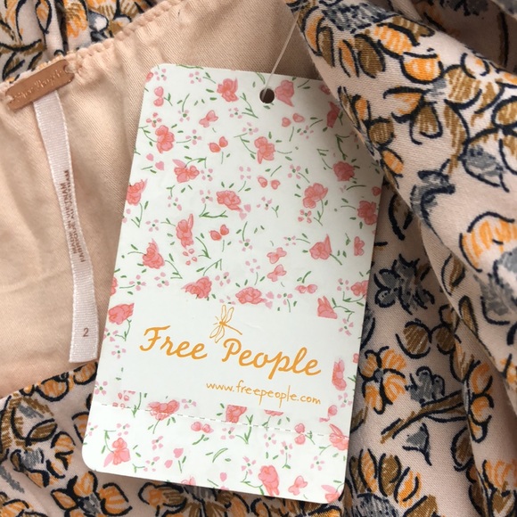 Free People Ivory Boheme Long Sleeve Mini Dress - Picture 7 of 10